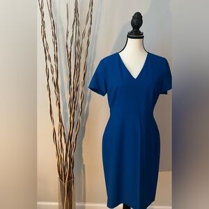 J. Crew V Neck Cap Sleeve Dress